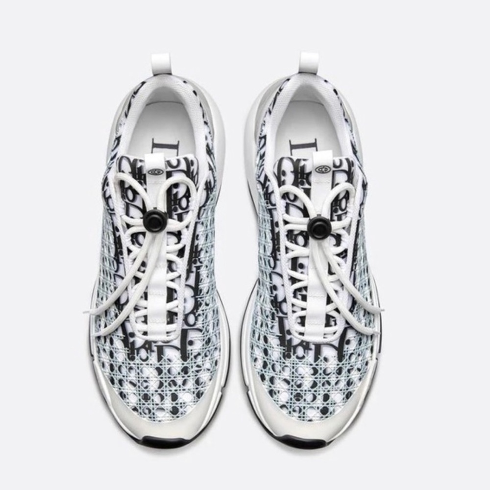 Dior White Oblique Canvas B24 Sneaker Printed
